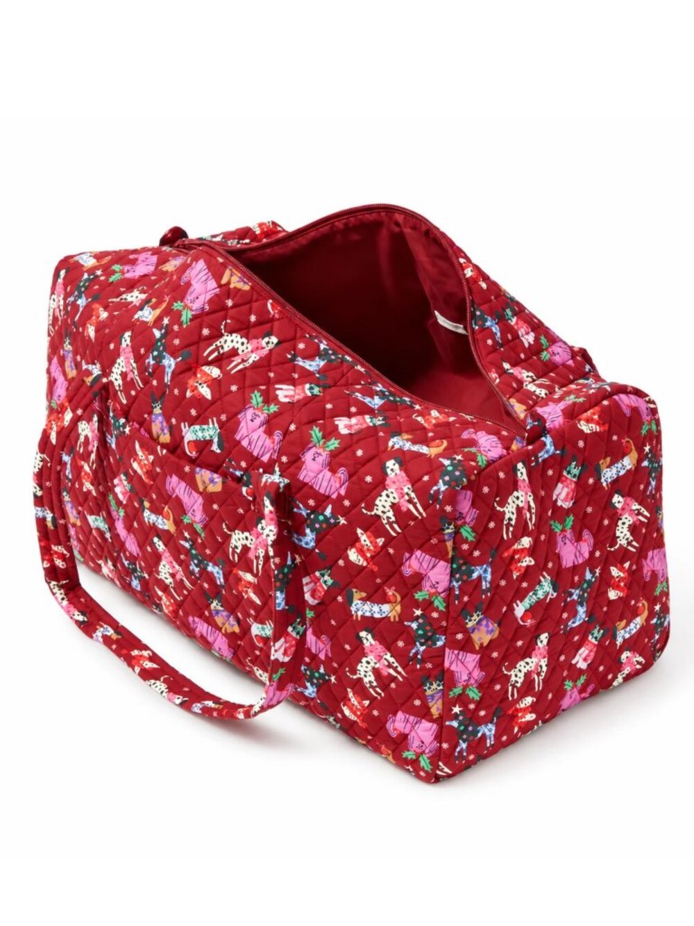 Vera Bradley Holiday Hound Large Travel Duffel Bag NWT